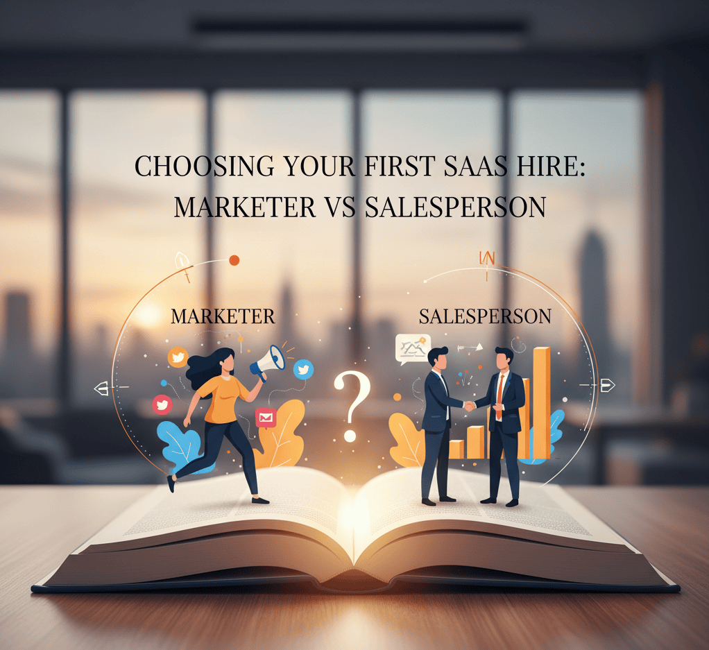 Choosing Your First SaaS Hire: Marketer vs Salesperson